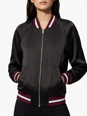 Aritzia Babaton Chelsea Satin Bomber Jacket